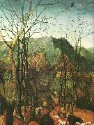 detalj fran hjorden drives drives hem,oktober eller november, Pieter Bruegel